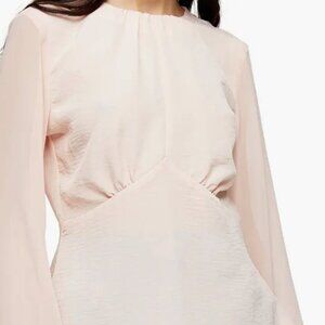Topshop Chiffon Sleeve Tea Blouse Size 12